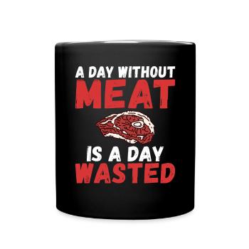 BBQ Grill Beef Meat Lovers Gifts - Full Colour Mug - black - Front