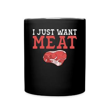 BBQ Grill Beef Meat Lovers Gifts - Full Colour Mug - black - Front