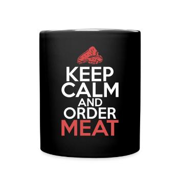 BBQ Grill Beef Meat Lovers Gifts - Full Colour Mug - black - Front