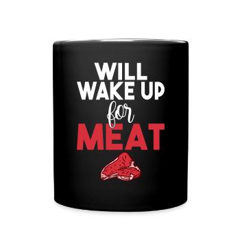 BBQ Grill Beef Meat Lovers Gifts - Full Colour Mug - black - Front