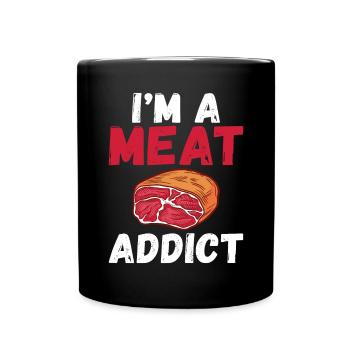 BBQ Grill Beef Meat Lovers Gifts - Full Colour Mug - black - Front