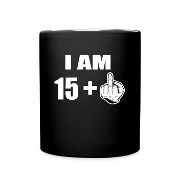16th birthday - Full Colour Mug - black - Front