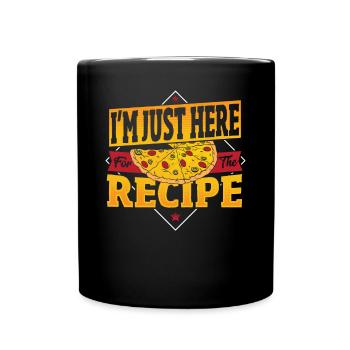Conception de la fabrication de pizzas pour la prochaine Pizza Party - Mug uni - noir - Devant