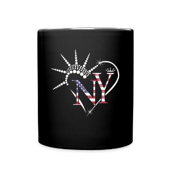 J’adore New York USA Gift Heart - Mug uni - noir - Devant