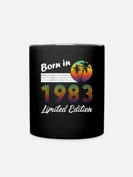 40e anniversaire né en 1983 édition limitée - Mug uni - noir