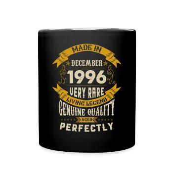 Décembre 1996 Millésime anniversaire - Mug uni - noir - Devant