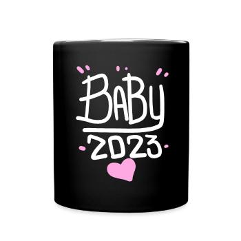 Bébé 2023 - Naissance Enceinte 2023 Grossesse - Mug uni - noir - Devant