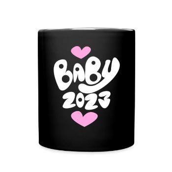 Bébé 2023 - Naissance Enceinte 2023 Grossesse - Mug uni - noir - Devant
