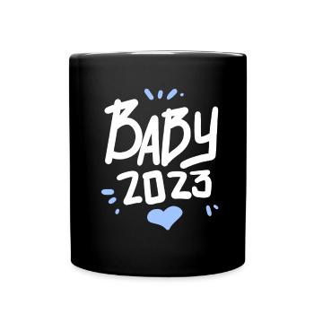 Bébé 2023 - Naissance Enceinte 2023 Grossesse - Mug uni - noir - Devant