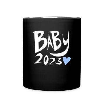 Bébé 2023 - Naissance Enceinte 2023 Grossesse - Mug uni - noir - Devant
