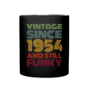 Millésime 1954 - Mug uni - noir - Devant