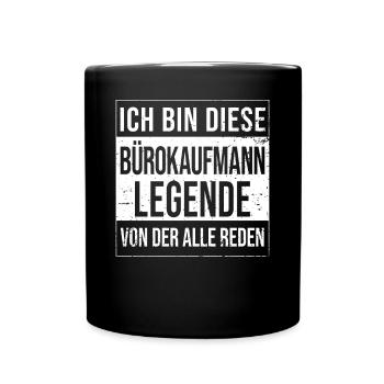 Angestellter Geburtstag geboren Legende - Tasse einfarbig - Schwarz - Vorne