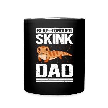 Bluetongued Skink Blue Tongued Skink Dad Gift - Full Colour Mug - black - Front