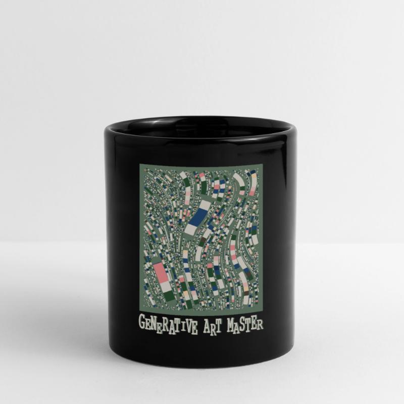 Code d’image de programmation de maître d’art génératif Mug uni