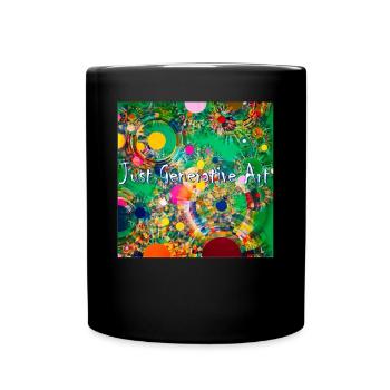 Generative Art Programming Only Image Code - Full Colour Mug - black - Front