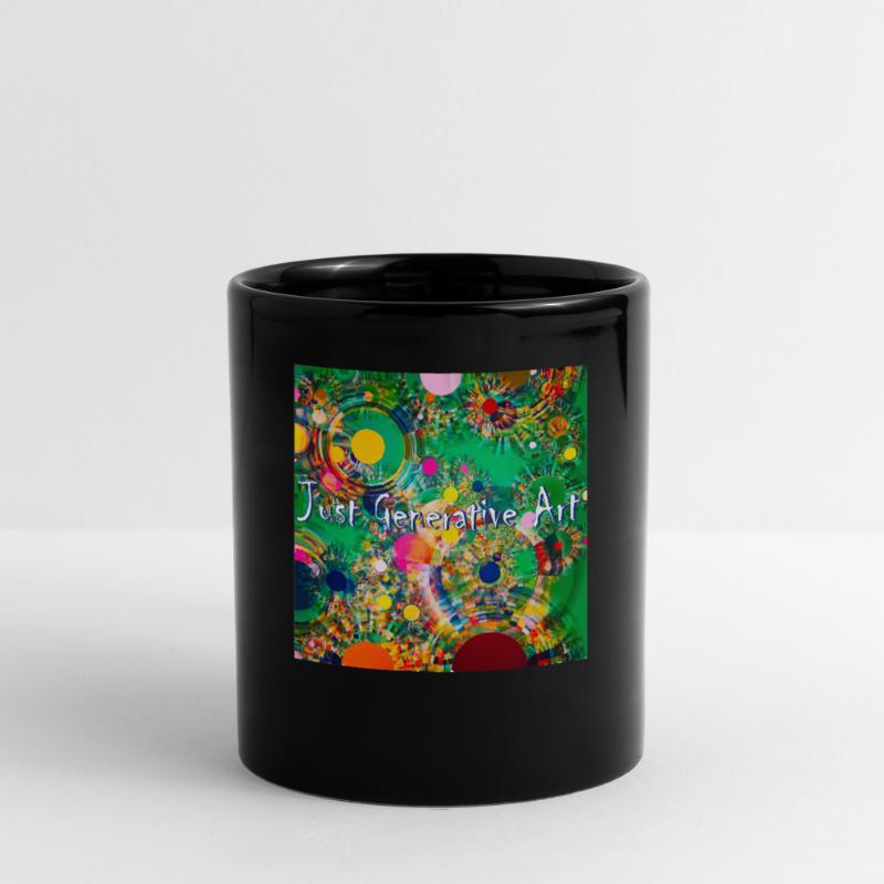 Nur Generative Kunstprogrammierung Bildcode Tasse einfarbig