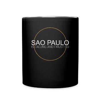 Sao Paulo Spruch - Tasse einfarbig - Schwarz - Vorne