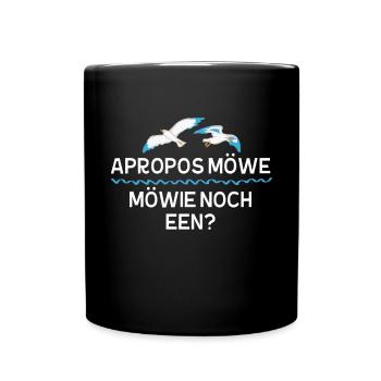 Witzige Norddeutscher Spruch Witze Plattdeutscher - Tasse einfarbig - Schwarz - Vorne