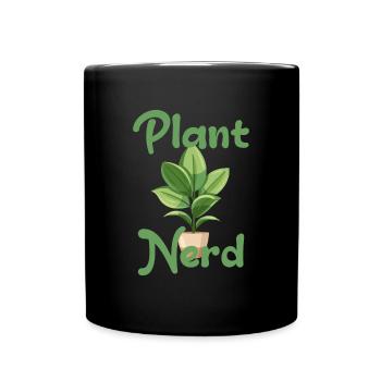 Nerd des plantes - Mug uni - noir - Devant