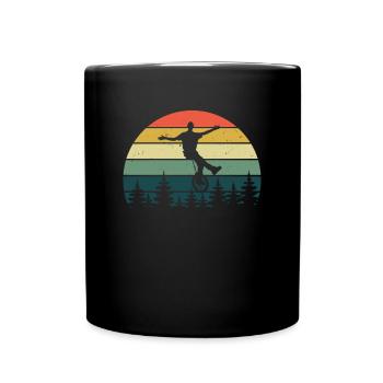 Rétro monocycle - Mug uni - noir - Devant