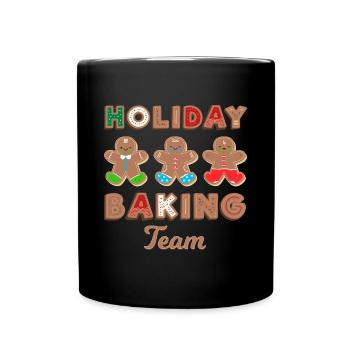 Holiday Baking Team Gingerbread Man - Full Colour Mug - black - Front
