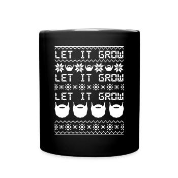 Let it grow Bart Christmas Music - Full Colour Mug - black - Front