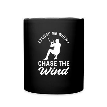 Entschuldigen Sie Mich, Wenn Ich Dem Wind - Tasse einfarbig - Schwarz - Vorne