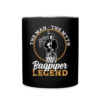 La légende du joueur de cornemuse - Cornemuse - Mug uni - noir - Devant