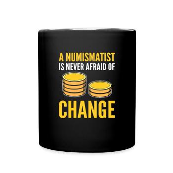 Numismatique. Pour les collectionneurs de pièces. Collecte de pièces de monnaie - Mug uni - noir - Devant