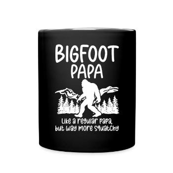 Bigfoot Party fournit Bigfoot Papa - Mug uni - noir - Devant