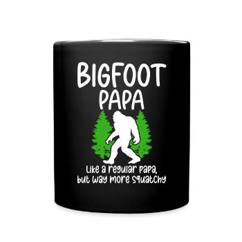 Bigfoot Party fournit Bigfoot Papa - Mug uni - noir - Devant
