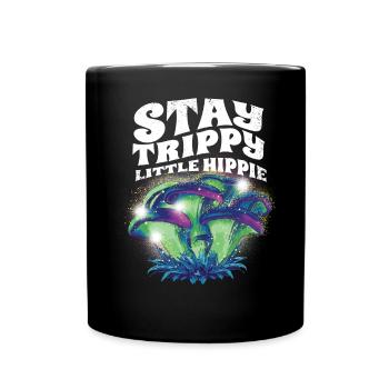 Cottagecore Esthétique Rétro Champignons et Mycologie - Mug uni - noir - Devant