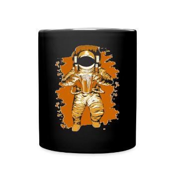 Astronaut Barkeeper Bartender Shirt - Full Colour Mug - black - Front