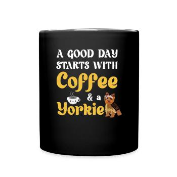 Yorkshire Terrier Yorkie Chien Cadeau - Mug uni - noir - Devant