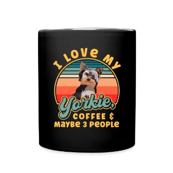 Yorkshire Terrier Yorkie Dog Cadeau - Mug uni - noir - Devant