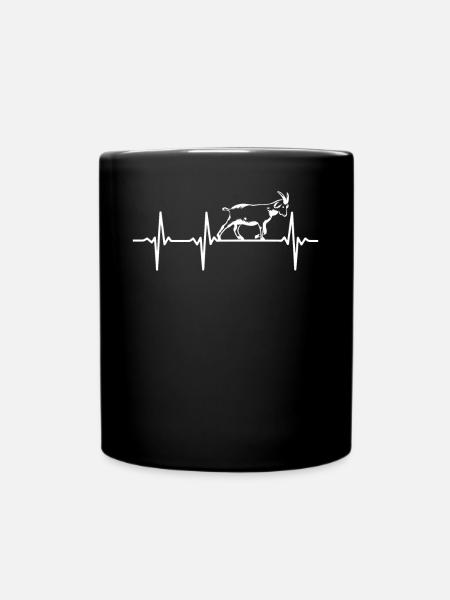 Goat Heartbeat Goat Farm Goat Farmer Goat - Mug uni - noir