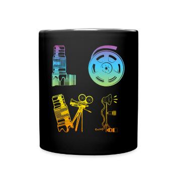 AMOUR Amateur de photographie Photographe Appareil photo Photogr - Mug uni - noir - Devant