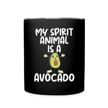 Vegetable Lover Vegetarian Gifts - Full Colour Mug - black - Front