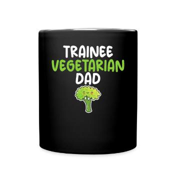 Vegetable Lover Vegetarian Gifts - Full Colour Mug - black - Front
