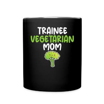 Vegetable Lover Vegetarian Gifts - Full Colour Mug - black - Front