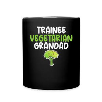 Vegetable Lover Vegetarian Gifts - Full Colour Mug - black - Front