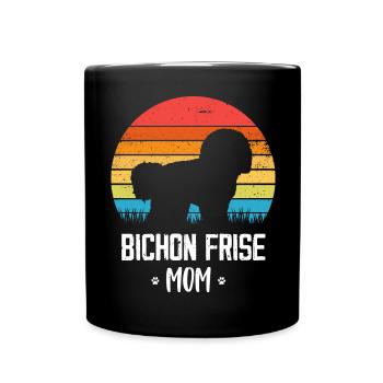Bichon Frise - Mug uni - noir - Devant