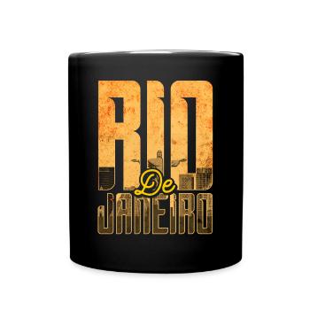 Rio de Janeiro - Tasse einfarbig - Schwarz - Vorne