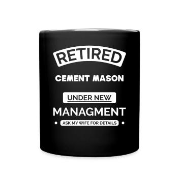 Marconnier à la retraite - Mug uni - noir - Devant