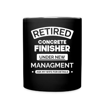 Pavés de béton retirés - Mug uni - noir - Devant