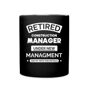 Gestionnaire de site à la retraite - Mug uni - noir - Devant