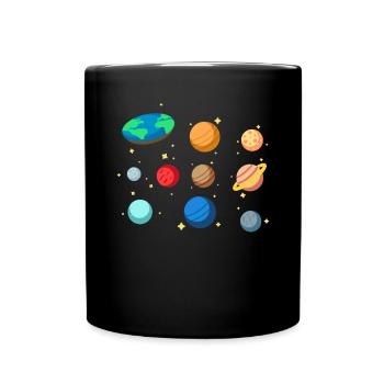 Flat Earth Society Théorie du complot Flat Earther - Mug uni - noir - Devant