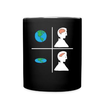 Flat Earth Society Théorie du complot Flat Earther - Mug uni - noir - Devant