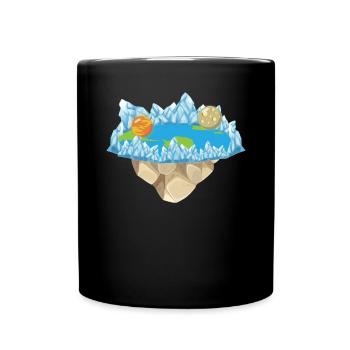 Flat Earth Society Théorie du complot Flat Earther - Mug uni - noir - Devant