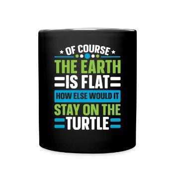 Flat Earth Society Théorie du complot Flat Earther - Mug uni - noir - Devant
